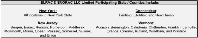 List of Enterprise exceptions out of NYS